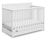 Graco Hadley 4-in-1 Convertible Crib with Drawer, White