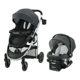 Graco Modes Pramette Travel System with SnugRide SnugLock 35 Lite DLX Infant Car Seat, Black