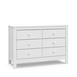 Graco Noah 6-Drawer White Interlocking Double Dresser/Chest