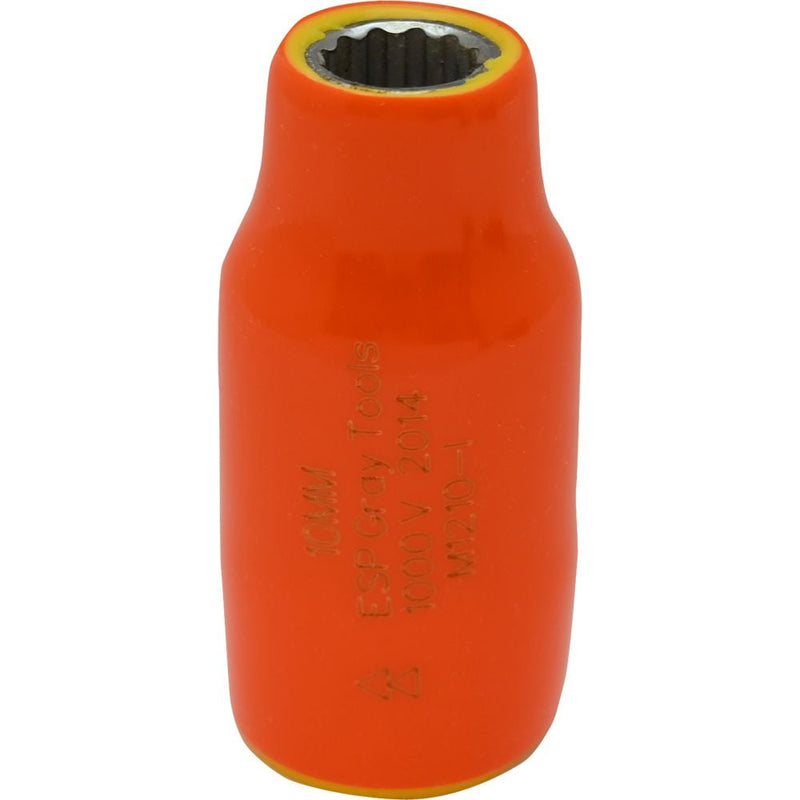 Gray Tools 1/2-in Drive Standard Length Socket, Assorted Sizes, Metric, 12 Point, 1000V Insulated