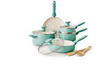GreenPan Rio Ceramic Cookware Set, Dishwasher & Oven Safe, 11-pc