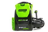 Greenworks Pro 60 V 160 MPH - 540 CFM Lithium-ion Backpack Leaf Blower, Tool Only