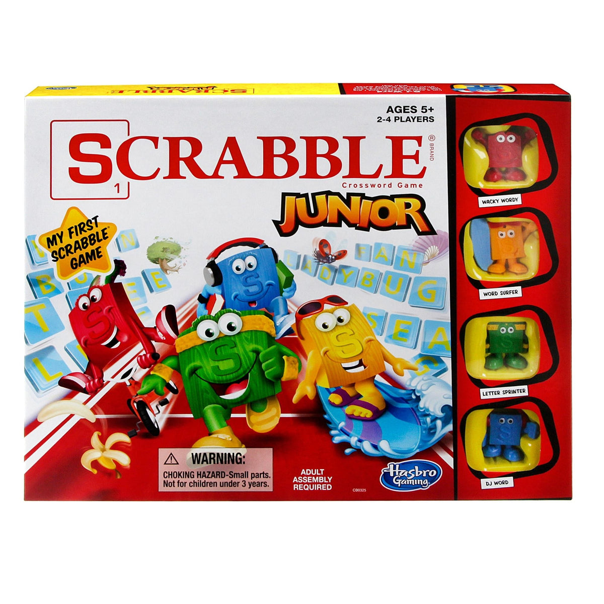 Hasbro Games Scrabble Junior 2-4 Player Board Game, English/French, Ages 5+