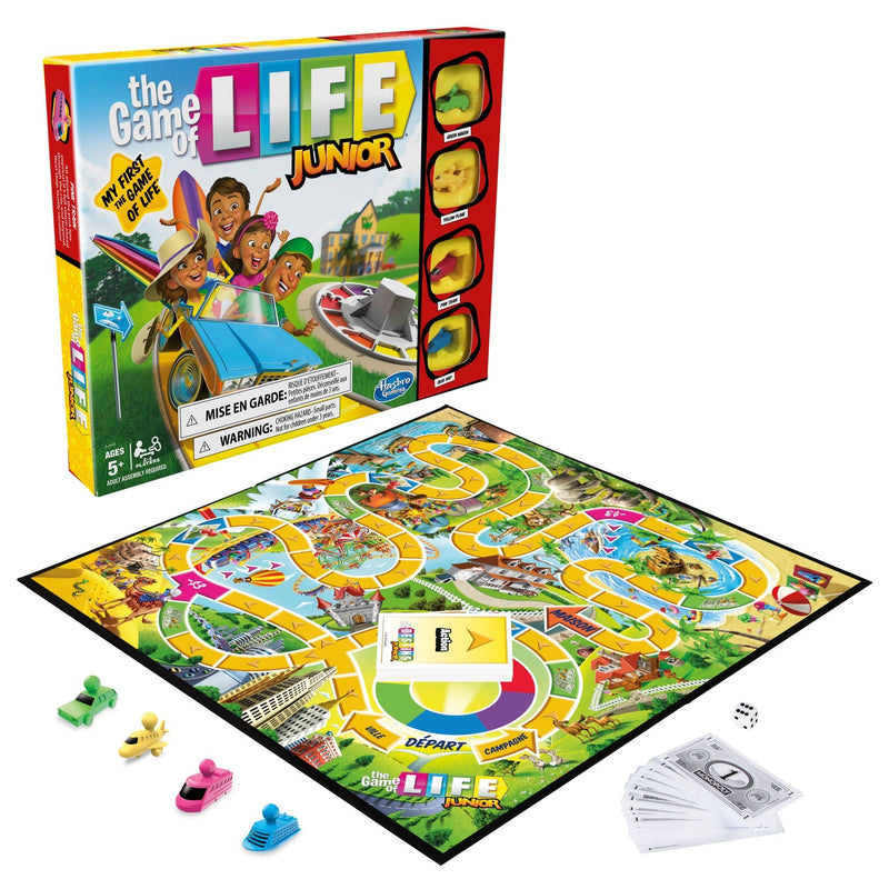 Hasbro Games The Game Of Life Junior 2-4 Player Board Game, English/French, Ages 5+