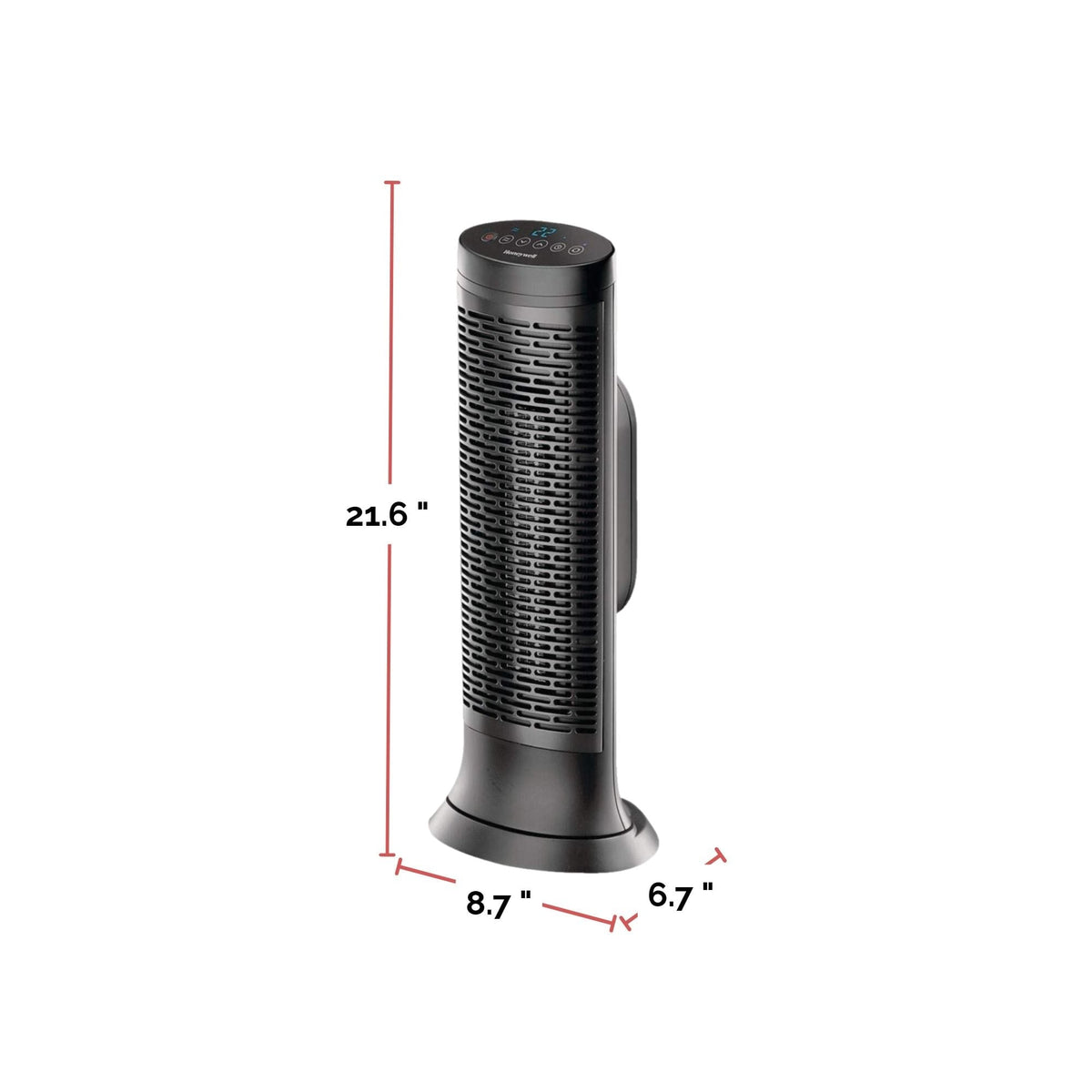 Honeywell HCE352C Digital Tower Ceramic Space Heater withThermostat, 1500W, Black