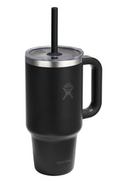 Hydro Flask Stainless Steel Insulated Travel Tumbler Cup with Clear Straw Lid & Handle, Various Colours, 32-oz