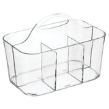 iDesign RPET Clarity Bathroom Organizer Caddy, Clear