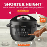 Instant Pot Wide Base Pressure Cooker with Easy Release, 7.5-qt