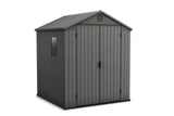 Keter Darwin Outdoor Storage Shed, Grey, 6-ft x 6-ft