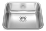 Kindred Steel Queen Undermount Single Bowl Kitchen Sink, 19.75-in x 17.75-in x 8-in, Stainless Steel