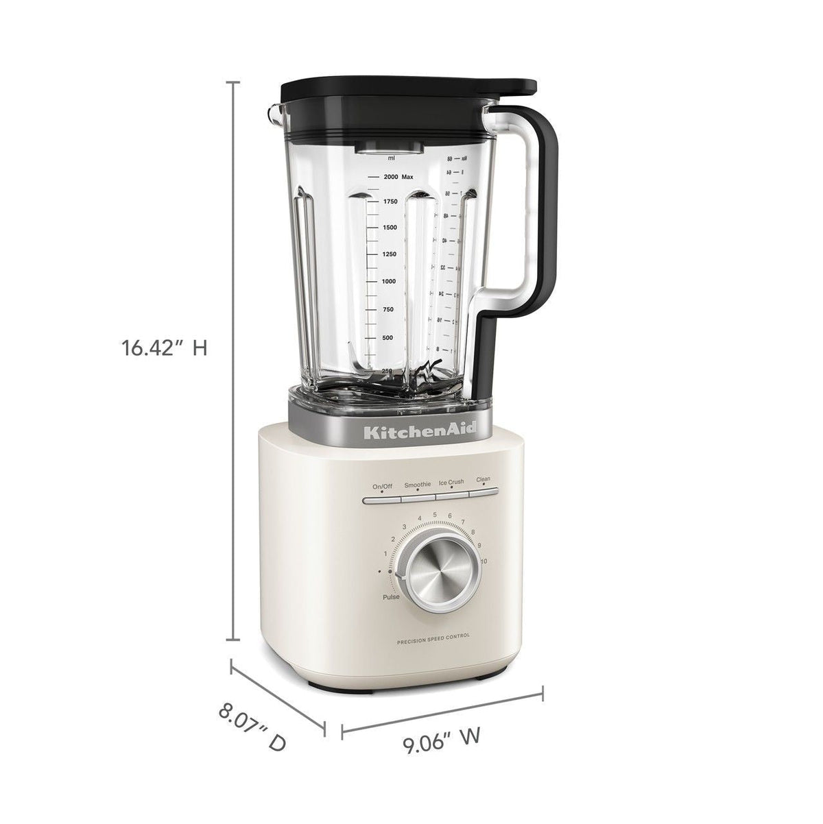 KitchenAid 10-Speed Porcelain Pure Power Blender with Control Knob