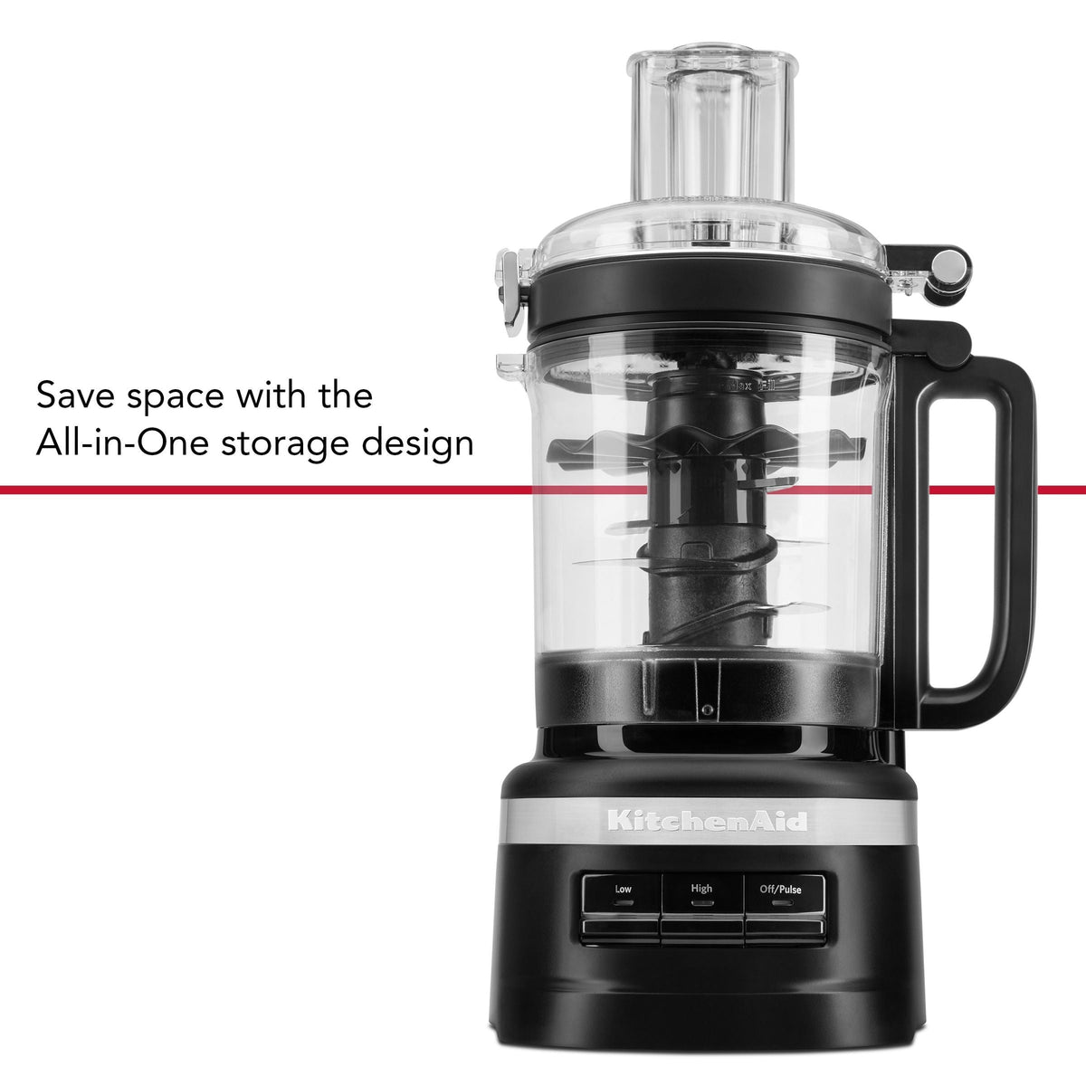 KitchenAid Food Processor Plus Black Matte, 9 Cups