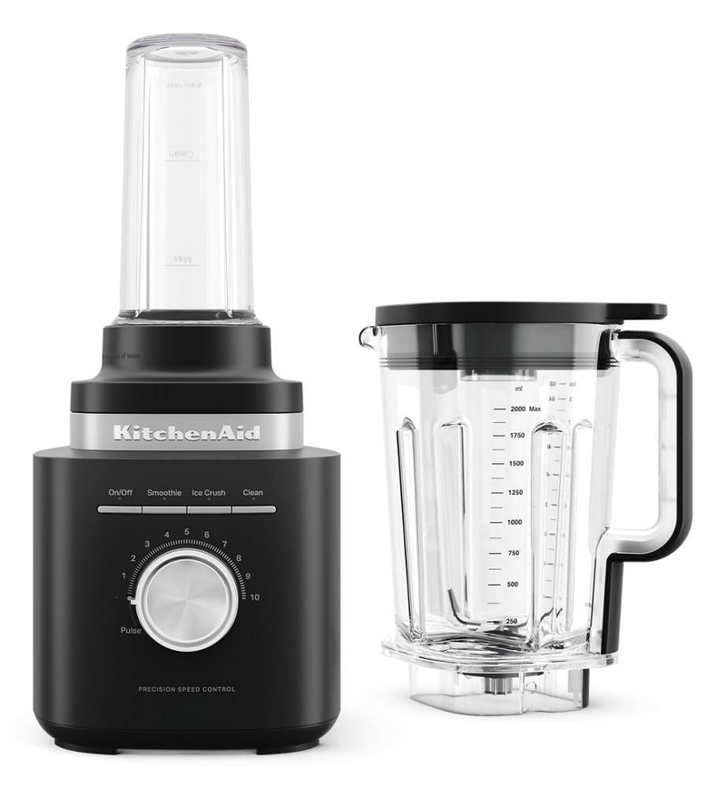 KitchenAid Single Blender with Jar, Precision Control, Black