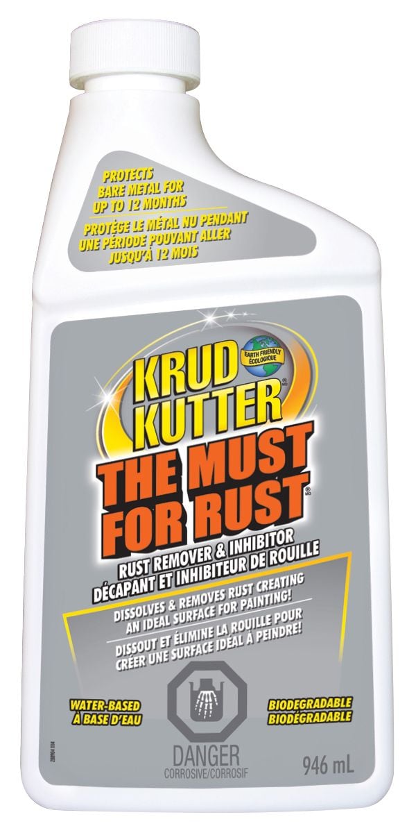 Krud Kutter Water-Based Liquid Rust Remover & Inhibitor, Biodegradable, 946-mL