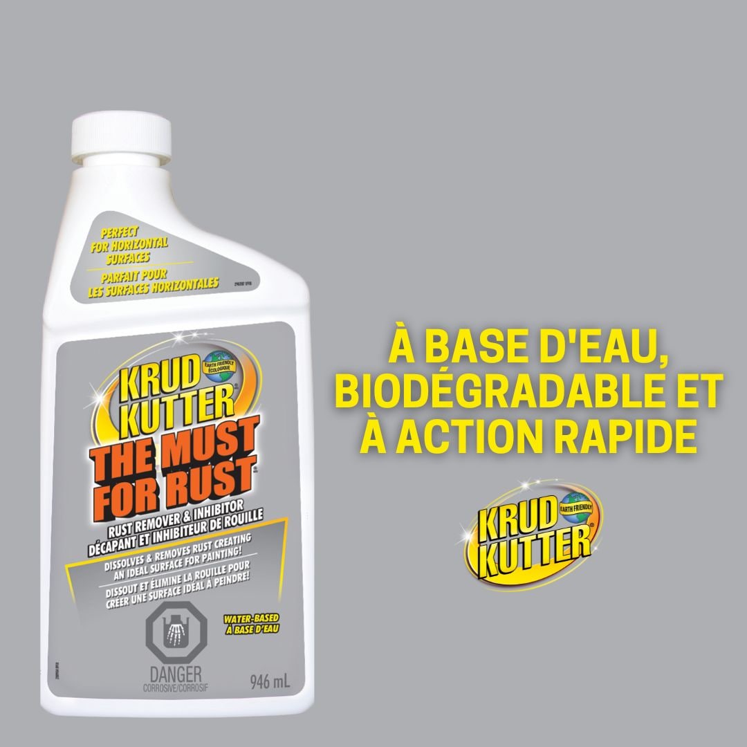 Krud Kutter Water-Based Liquid Rust Remover & Inhibitor, Biodegradable, 946-mL
