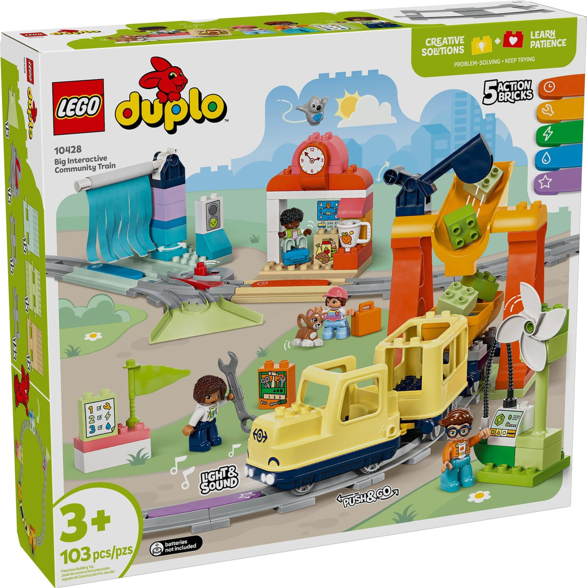LEGO Duplo Big Interactive Community Train - 10428, 103-pcs, Ages 3+