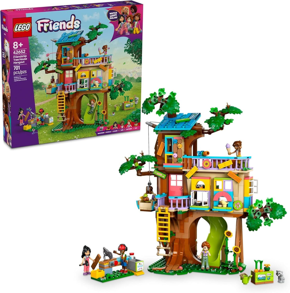 LEGO Friends Friendship Tree House Hangout Set - 42652, 701-pcs, Ages 8+
