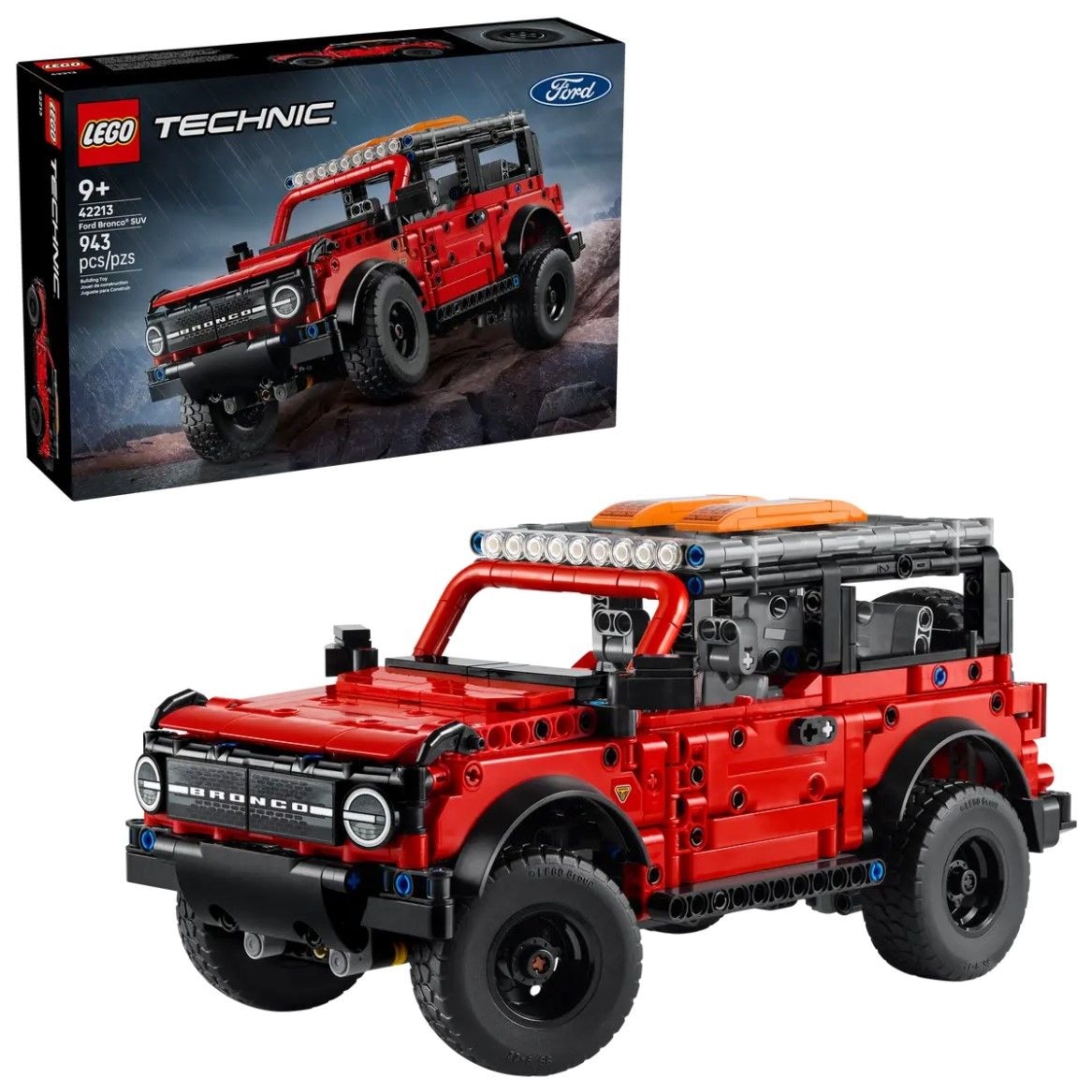 LEGO Technic Ford Bronco SUV - 42213, 943-pcs, Ages 9+