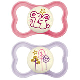 MAM Glow in the Dark Night Pacifier, 6-16 Months, 2-pk
