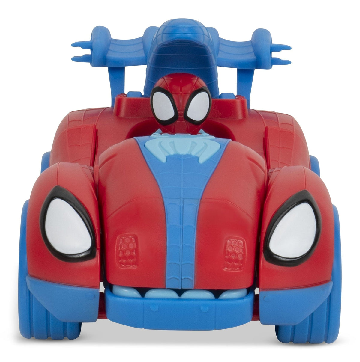 Marvel Spidey & His Amazing Friends Spidey-Rex Racer Vehicle, 2-in-1, Darts Included, Ages 3+