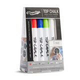 Masontops Top Chalk Erasable Liquid Chalk Markers, Multi-Colour, 6-pk