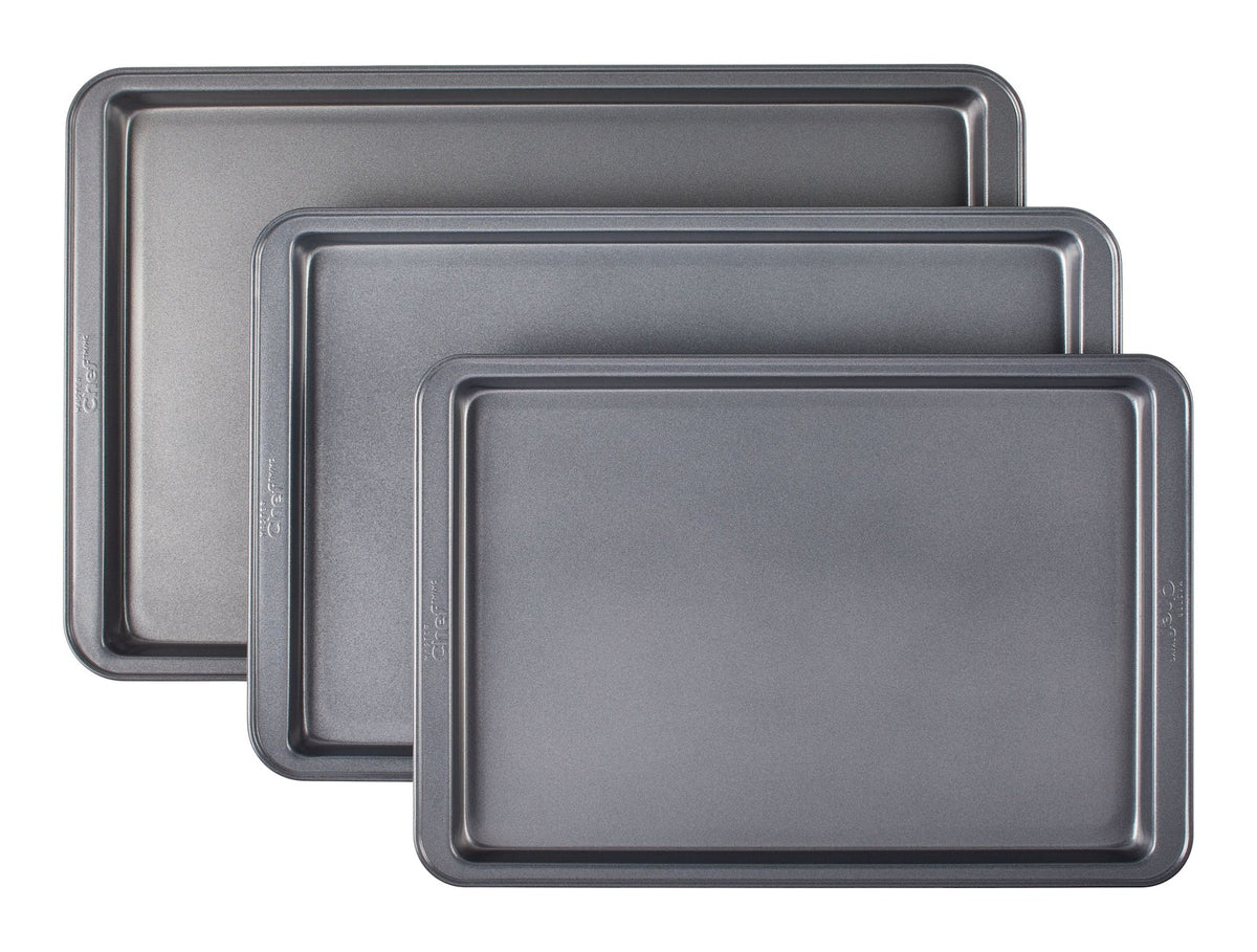 MASTER Chef Baking Sheet Set, Assorted Sizes, 3-pc