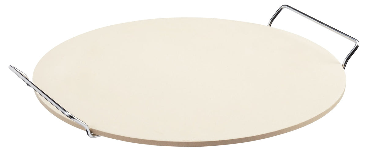 MASTER Chef Ceramic Round Pizza Stone & Serving Rack, 15-in