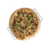 MASTER Chef Ceramic Round Pizza Stone & Serving Rack, 15-in