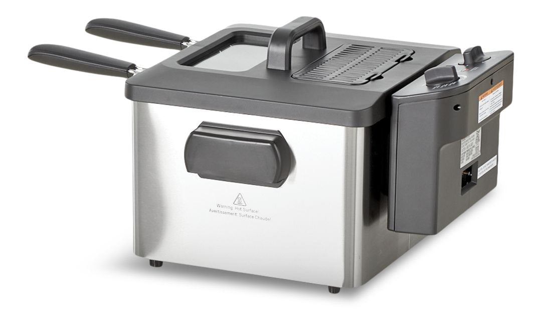 MASTER Chef Deep Fryer with 2 Basket Capacity, Stainless Steel, 4.5-L