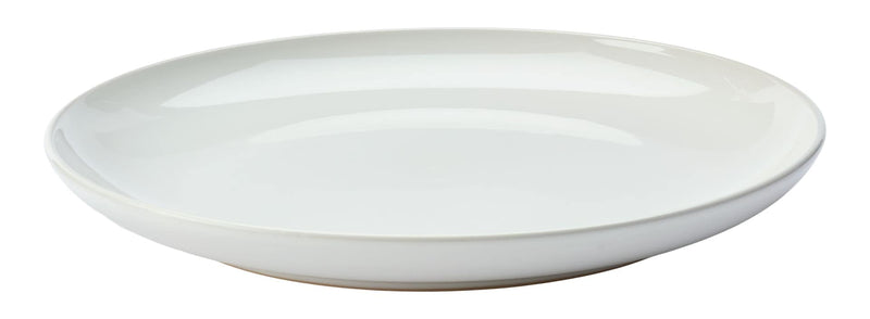 Master Chef Essential Coupe Stoneware Dinner Plate, 1-pc, Bright White