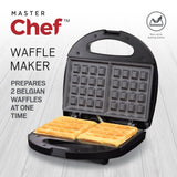 Master Chef Non-Stick Waffle Maker with Indicator Lights