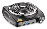 MASTER Chef Single Burner Hot Plate, Black, 1000W
