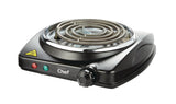 MASTER Chef Single Burner Hot Plate, Black, 1000W