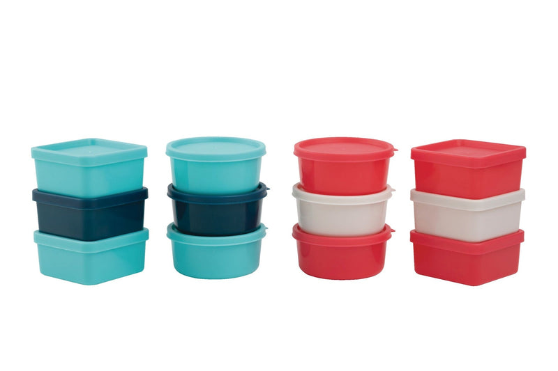 MASTER Chef Stackable Mini Plastic Food Storage Container Set, 12 Count