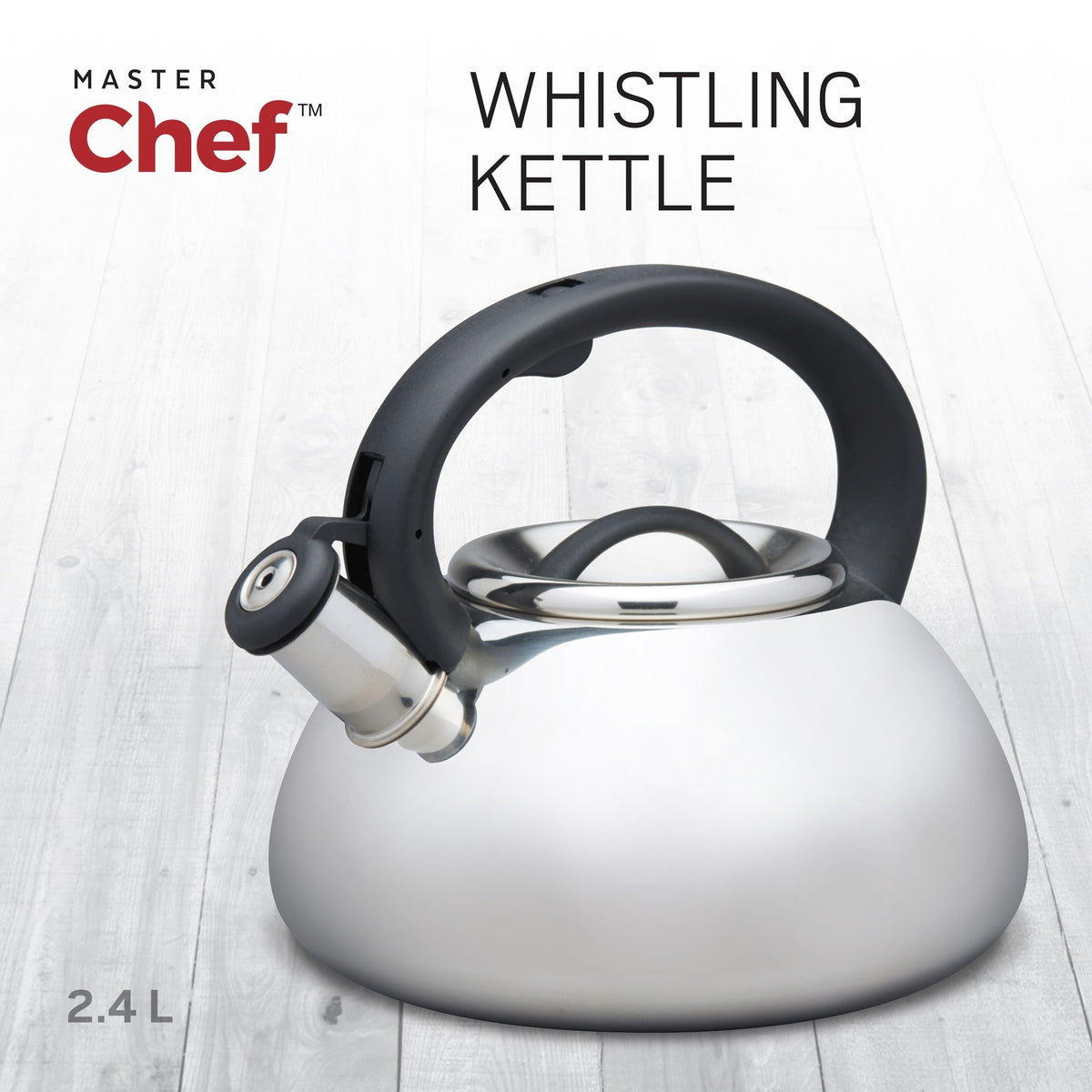 MASTER Chef Stainless Steel Stovetop Kettle, 2.5-L
