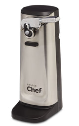 MASTER Chef Tall Electric Stainless Steel Can Opener, Black