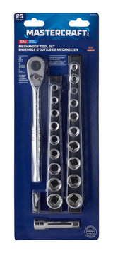 Mastercraft 25 Piece 3/8" Drive Socket Set