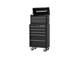 Mastercraft 4-Drawer Tool Storage Chest with Liners, Black, 24-in