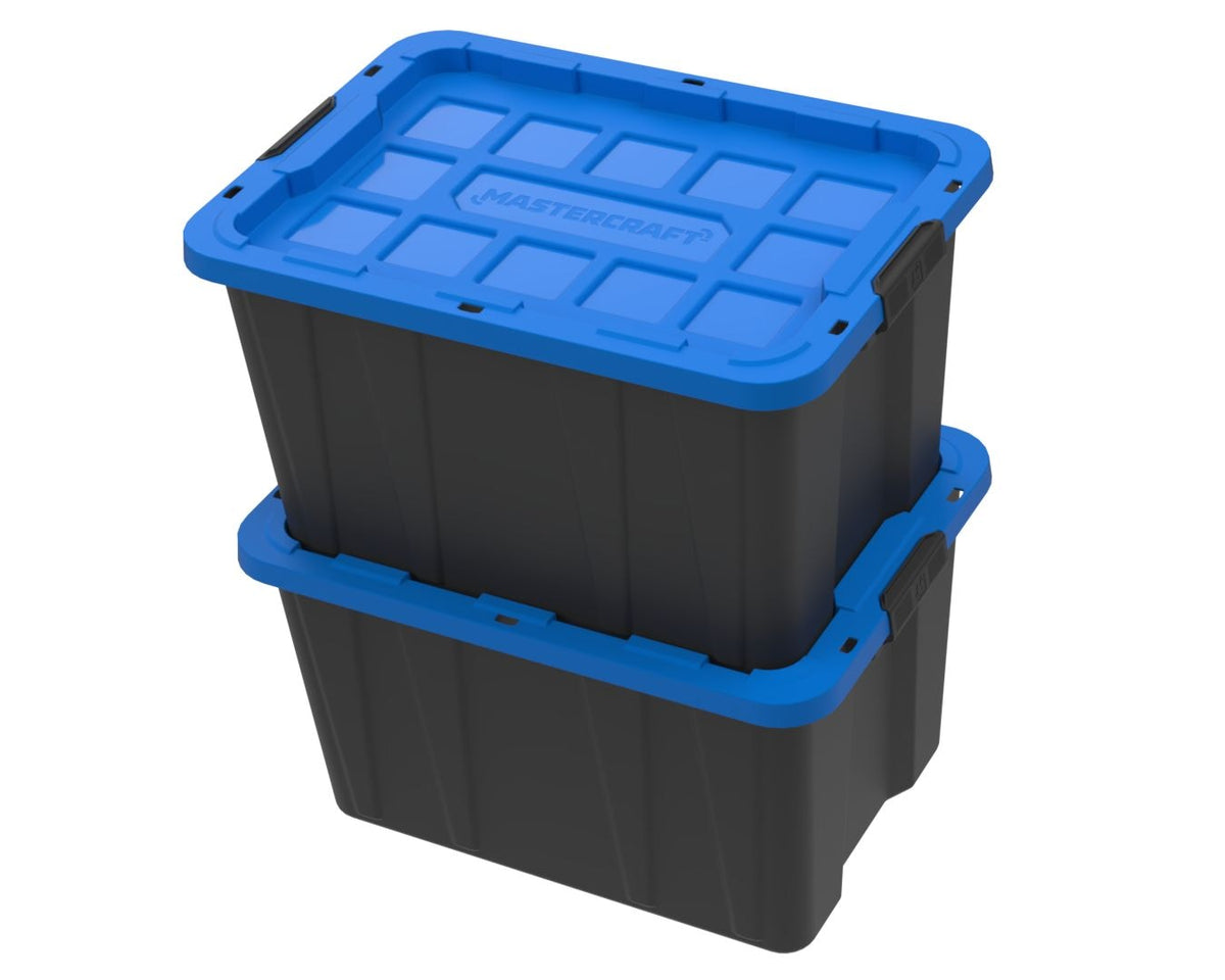Mastercraft Heavy-Duty Easy Grip Latching Tote, 102.3-L