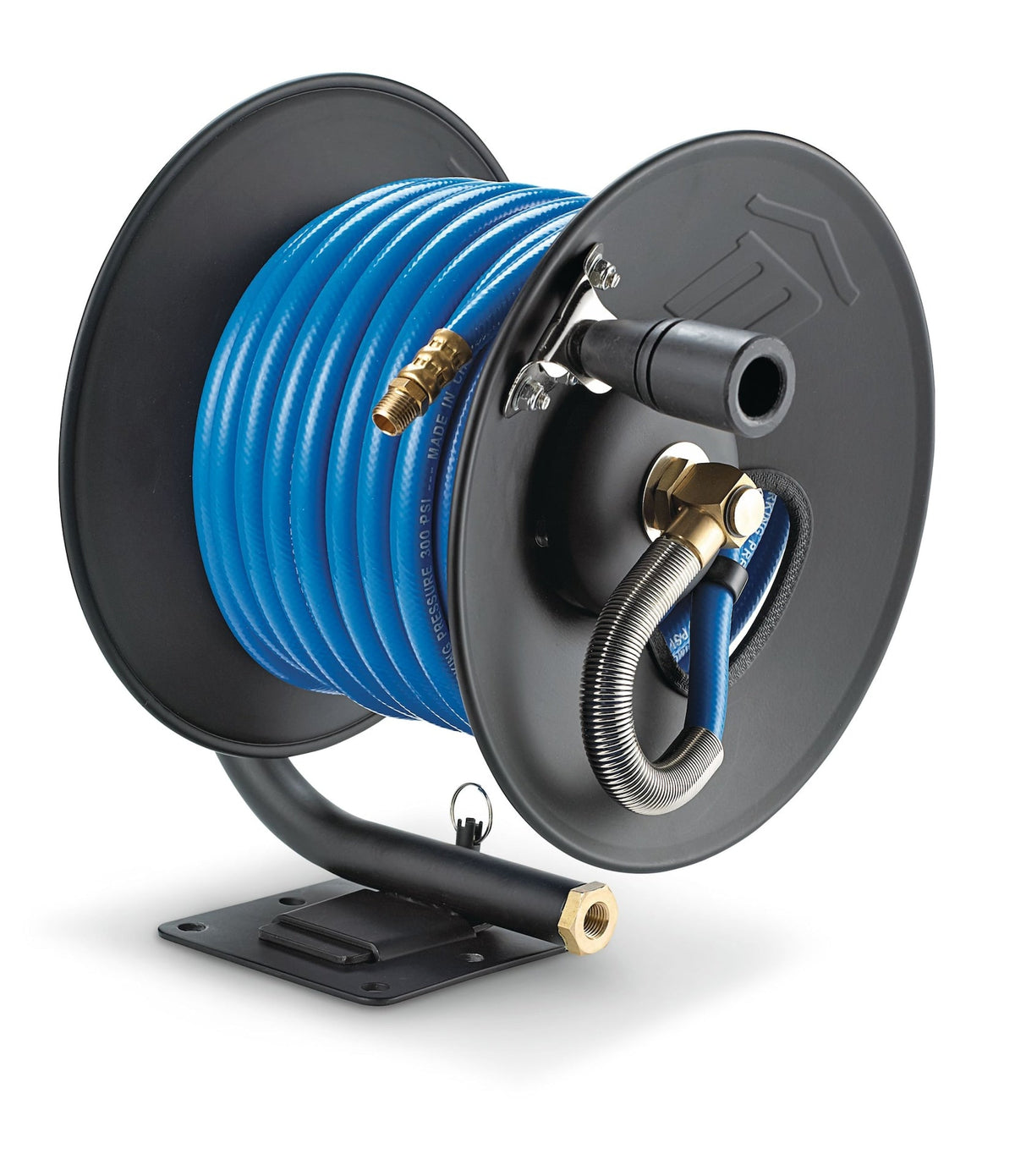 Mastercraft Oil-Free Vertical 20-Gallon Air Compressor with Bonus Hose Reel, 135-PSI, 2HP