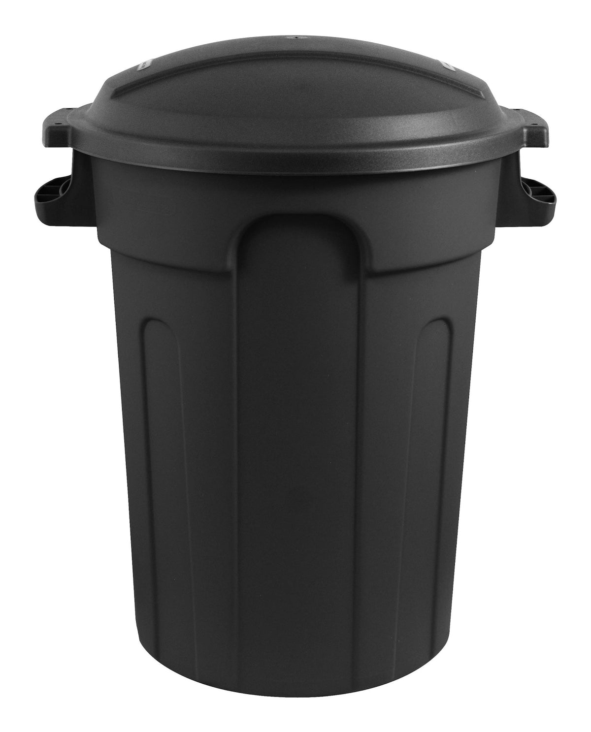 Mastercraft Plastic Circular Garbage Can, Black, 80-L