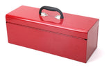 Mastercraft Portable Metal Hip Roof Tool Box with Removable Tray, 19-in, Red