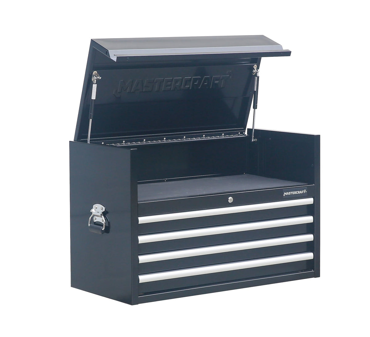 Mastercraft Powder-Coated Steel Tool Chest with Liners, Black, 36-in