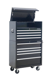 Mastercraft Powder-Coated Steel Tool Chest with Liners, Black, 36-in
