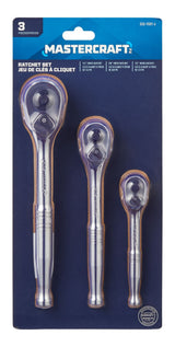 Mastercraft Ratchet Set, 3-pc
