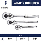 Mastercraft Ratchet Set, 3-pc