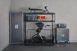 Mastercraft Seasonal Storage Rack with Rolling Platform Cart, Black, 65.5-in x 35.5-in x 68-in
