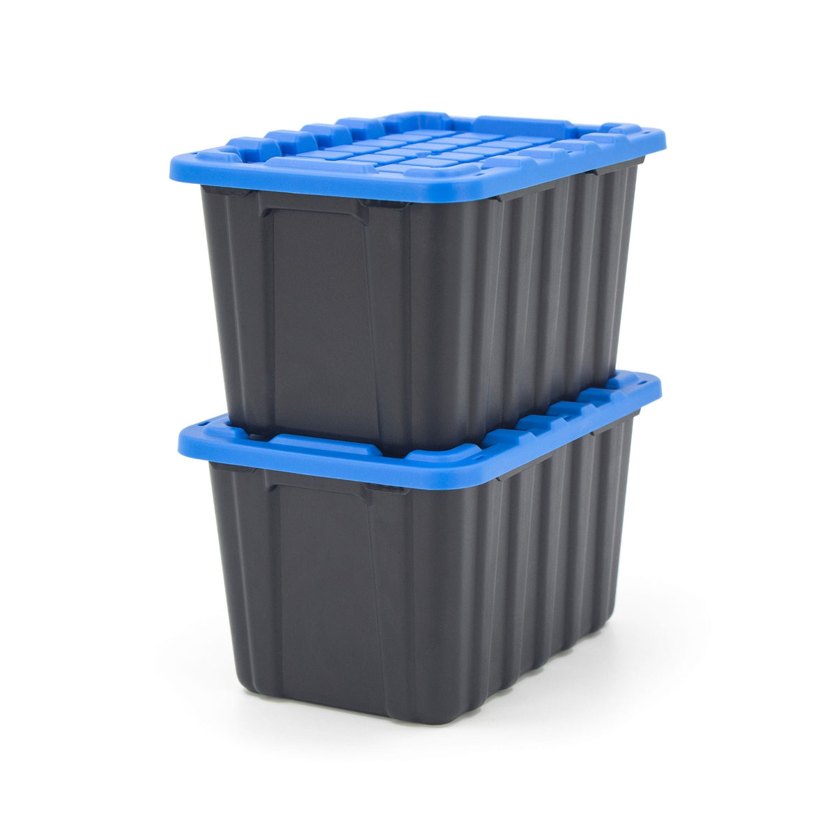 Mastercraft Tiny Heavy Duty Stackable Storage Tote with Lid, Black