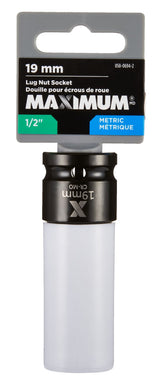 MAXIMUM 1/2-in Drive Lug Nut Socket, 19-mm