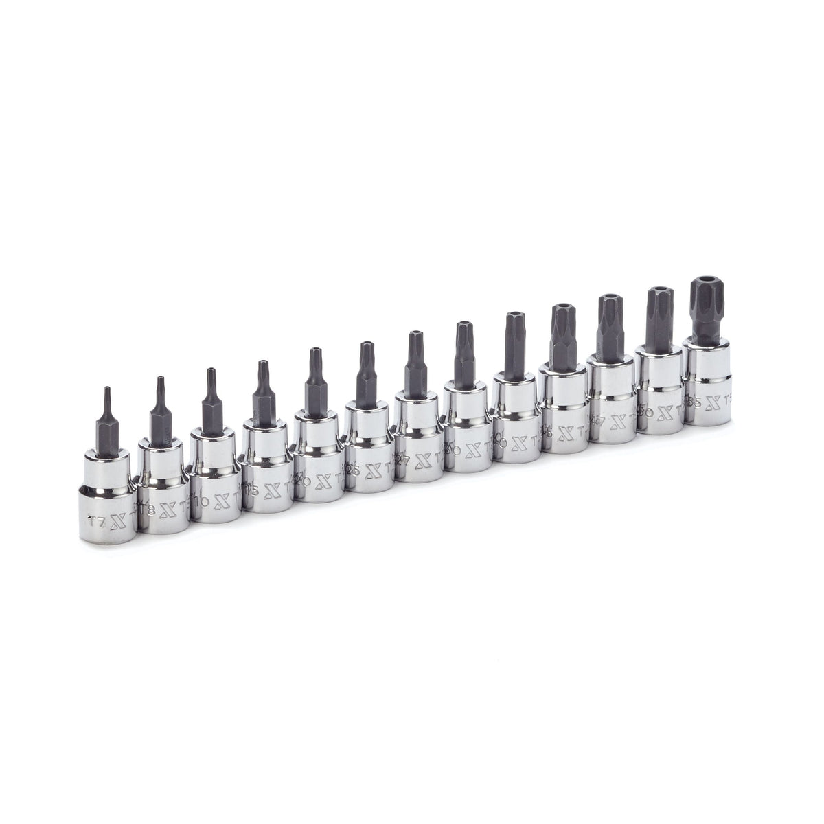 MAXIMUM 3/8-in Drive Tamper Proof Torx Bit Socket Set, Heat-Treated, 13-pc